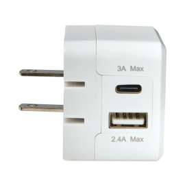 USB/Type C Wall Charger, White