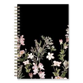 Nevaeh Weekly/Monthly Planner, Floral Artwork, 8 x 5, Black/Multicolor Cover, 12-Month (Jan to Dec): 2023