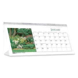 Earthscapes Recycled Desktop Calendar, Gardens of the World Photography, 8.5 x 4.5, White Sheets, 12-Month (Jan-Dec): 2023