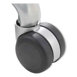 Sassy Manager Chair Casters, 2.5" Wheel, Black, 5/Set