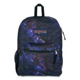 Cross Town Backpack, Fits Devices Up to 14.9", Polyester, 12.5 x 5.5 x 16.5, Night Sky