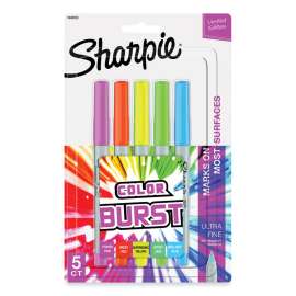 Ultra Fine Electro Pop Marker, Extra-Fine Needle Tip, Assorted Color Set 2, 5/Pack