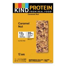 Protein Bars, Toasted Caramel Nut, 1.76 oz, 12/Pack