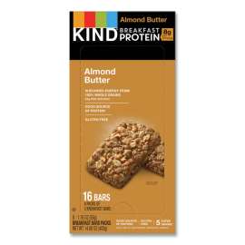 Breakfast Protein Bars, Almond Butter, 50 g Box, 8/Pack