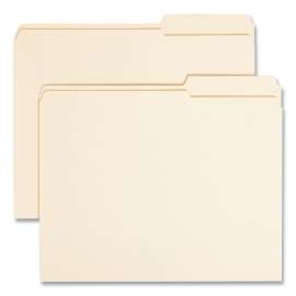 Reinforced Guide Height File Folders, 2/5-Cut Tabs: Right Position, Letter Size, 0.75" Expansion, Manila, 100/Box