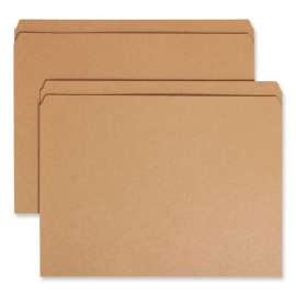 Heavyweight Kraft File Folder, Straight Tabs, Letter Size, 0.75" Expansion, 11-pt Kraft, Brown, 100/Box