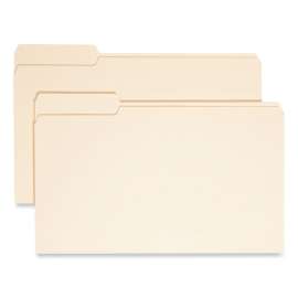 Manila File Folders, 1/3-Cut Tabs: Left Position, Legal Size, 0.75" Expansion, Manila, 100/Box
