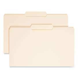 Manila File Folders, 1/3-Cut Tabs: Center Position, Legal Size, 0.75" Expansion, Manila, 100/Box