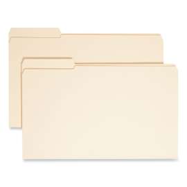 Reinforced Tab Manila File Folders, 1/3-Cut Tabs: Left Position, Legal Size, 0.75" Expansion, 11-pt Manila, 100/Box