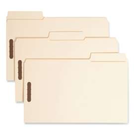 SuperTab Reinforced Guide Height Fastener Folders, 14-pt Manila, 0.75" Expansion, 2 Fasteners, Legal Size, Manila, 50/Box