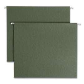 Box Bottom Hanging File Folders, 2" Capacity, Letter Size, Standard Green, 25/Box