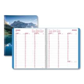 Mountains Weekly Appointment Book, Mountains Photography, 11 x 8.5, Blue/Green Cover, 12-Month (Jan to Dec): 2023