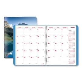 Mountains 14-Month Planner, Mountains Photography, 11 x 8.5, Blue/Green Cover, 14-Month (Dec to Jan): 2022 to 2024