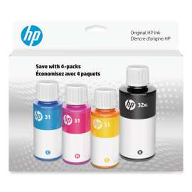 HP 31/HP 32XL (7E6X7AN) Black/Cyan/Magenta/Yellow Original Ink Cartridge