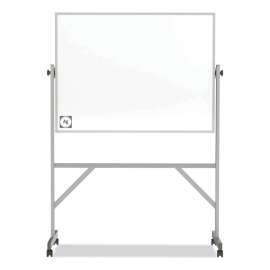 Ghent Hygienic Porcelain Mobile Whiteboard with Aluminum Frame