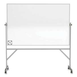 Ghent Hygienic Porcelain Mobile Whiteboard with Aluminum Frame