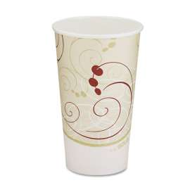 Hot Cups, Symphony Design, 16oz, Beige, 1000/Carton
