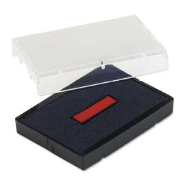 Trodat T4729 Dater Replacement Pad, 1 9/16 x 2, Blue/Red