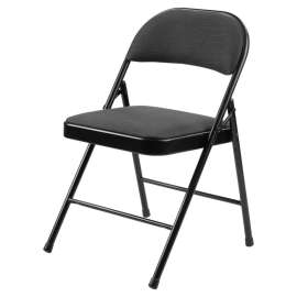 NPS - 970 Series Star Trail Black Fabric Padded Folding Chairs (Pack of 4)