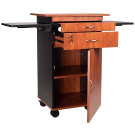 NPS - MMC Series Oklahoma Sound™ Cherry/Black Multimedia Cart
