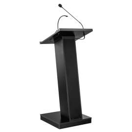 NPS - ZED Series Black Wood Oklahoma Sound™ Lectern with Speaker
