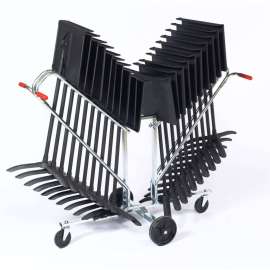 NPS - Chrome Plated Steel 20 Folding Chair Stand Dolly for Melody Music Chairs