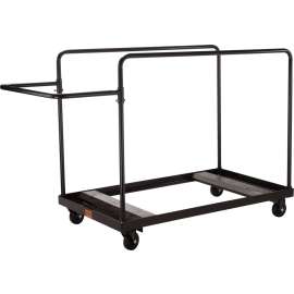 NPS - Powder-Coated Steel 10 Folding Table Vertical Storage Dolly for 71" Round Tables