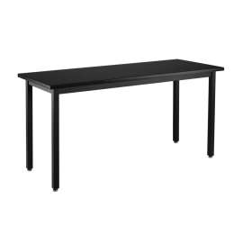 NPS - Steel Series Black 60"L x 24"W x 30"H Science Table with Phenolic Top
