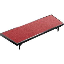 NPS - Red Carpet 60"L x 18"W x 8"H Standing Tapered Choral Riser