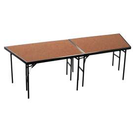 NPS - Brown Hardboard Stage Pie for 96"L x 36"W x 32"H Stage