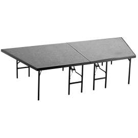 NPS - Gray Carpet Stage Pie for 96"L x 48"W x 24"H Stage