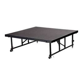 NPS - Transfix Gray Carpet 48"L x 48"W x 16" to 24"H Portable Stage
