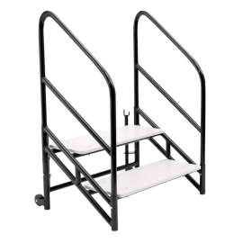 NPS - Black Steel 24"H Stage Steps