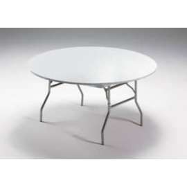 60" WHT RND Table Cover