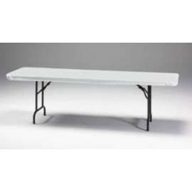 8' WHT Table Cover