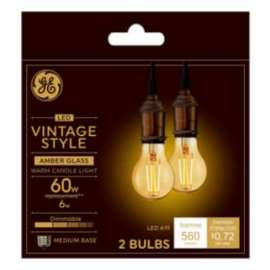 GE 2PK 6W A19 Bulb