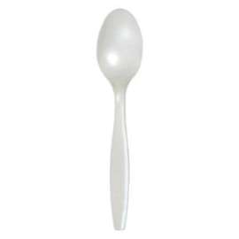 50CT WHT Plas Spoon