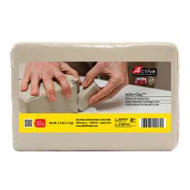 Activ-Clay Air Dry Clay, White, 3.3 lbs.
