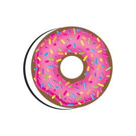 Magnetic Whiteboard Eraser, DonutFetti®