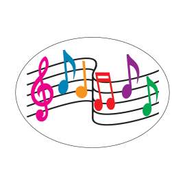 Magnetic Whiteboard Eraser, Music Notes