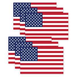 Magnetic Whiteboard Eraser, US Flag, Pack of 6