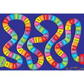 Smart PolyВ® Chart 13" x 19", First 100 Sight Words Game Board