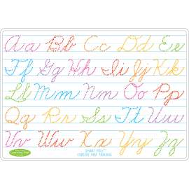 Smart PolyВ™ Learning Mat, 12" x 17", Double-Sided, Cursive Tracing
