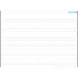 Smart PolyВ® Single Sided PosterMat PalsВ® Space Savers, Handwriting 1", 13" x 9.5"