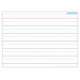 Smart PolyВ® Single Sided PosterMat PalsВ® Space Savers, Handwriting 3/4", 13" x 9.5"
