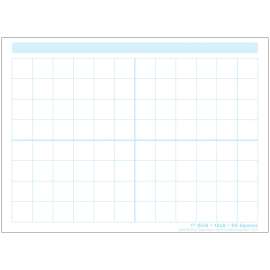 Smart Poly® Single Sided PosterMat Pals® Space Savers, 1" Grid Blocks, 13" x 9.5"