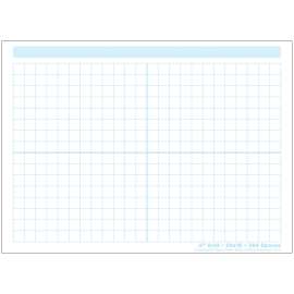 Smart Poly® Single Sided PosterMat Pals® Space Savers, 1/2" Grid Blocks, 468 Blocks, 13" x 9.5"