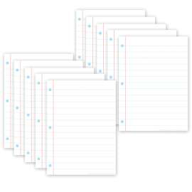 Smart PolyВ® PosterMat PalsВ™ Space Savers, 13" x 9-1/2", White Notebook Paper, Pack of 10