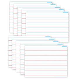 Smart PolyВ® PosterMat PalsВ™ Space Savers, 13" x 9-1/2", Handwriting 1", Pack of 10