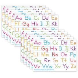 Smart PolyВ® PosterMat PalsВ™ Space Savers, 13" x 9-1/2", Traditional Manuscript, Pack of 10